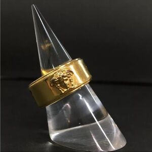 VERSACE Medusa Gold Tone Ring